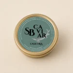 Closed Osietra caviar tin with Sardashti Business label