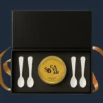 The Signature Set with Imperial Gold caviar tin and four mother-of-pearl spoons